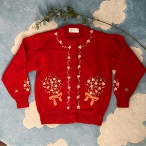 Milk House Grandmacore Floral Cardigan
